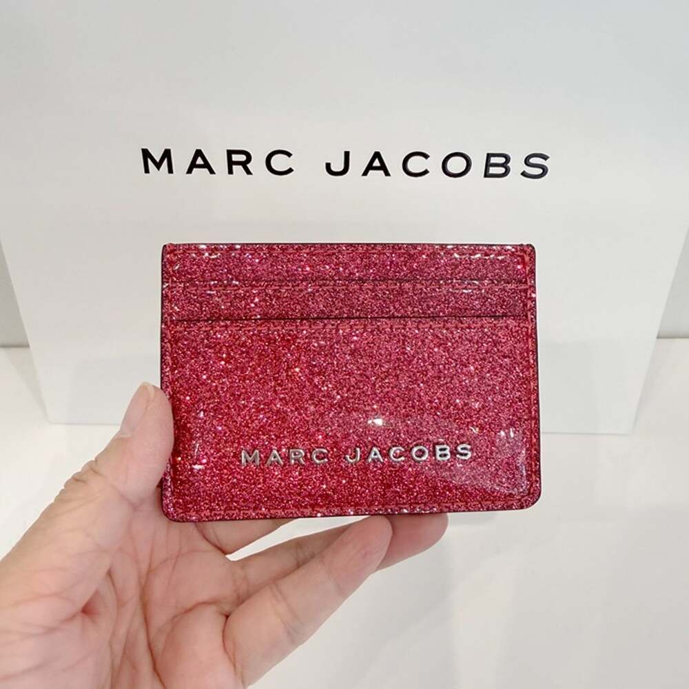 New‼️MARC JACOBS 4R6SMP006S02 Card Case $98 Rasberry Pink